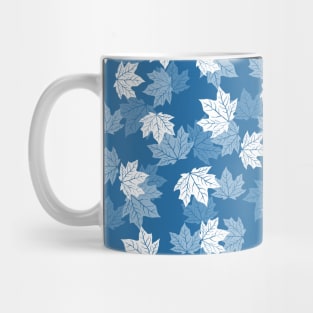 Leaf maple on deep water ice cold Mug